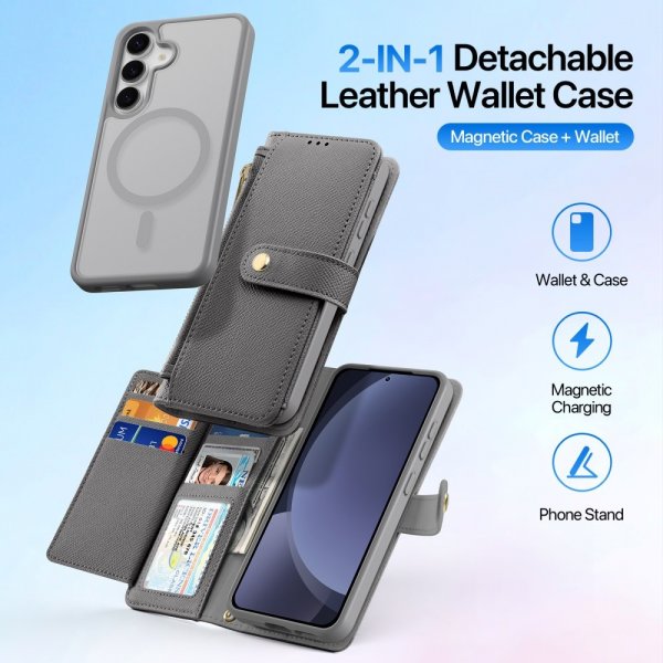 Dux Ducis Samsung Galaxy S25 Plus Etui 2-in-1 Lawa Series MagSafe Grå