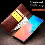 Qialino Samsung Galaxy S25 Plus Etui Ekte Skinn Brun