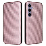 Samsung Galaxy S25 Plus Etui Karbonfibertekstur Rosegull