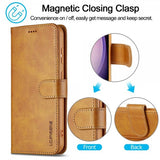 Lc.Imeeke Samsung Galaxy S25 Plus Etui med Kortlomme stativfunksjon Lysebrun