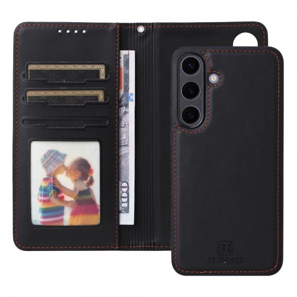 Betopnice Samsung Galaxy S25 Plus Etui Avtagbart Deksel 005 Svart