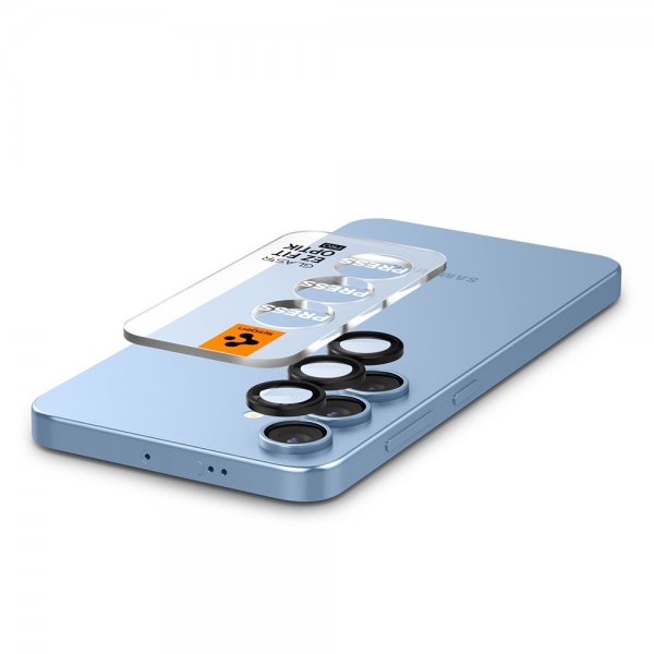 Spigen Samsung Galaxy S25 Plus Kamerabeskytter GLAS.tR EZ Fit Optik Pro 2-pakning Svart
