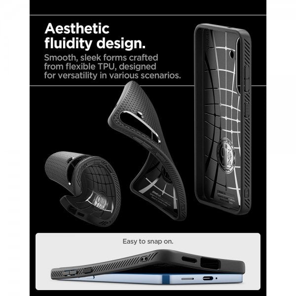 Spigen Samsung Galaxy S25 Plus Deksel Liquid Air Matte Black