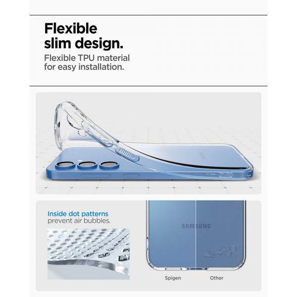 Spigen Samsung Galaxy S25 Plus Deksel Liquid Crystal Crystal Clear