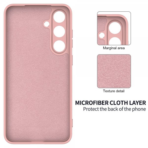 Samsung Galaxy S25 Plus Deksel med Stropp Silikon Rosa