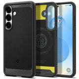 Spigen Samsung Galaxy S25 Plus Deksel Rugged Armor MagFit Matte Black