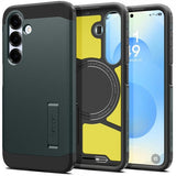 Spigen Samsung Galaxy S25 Plus Deksel Tough Armor MagFit Abyss Green