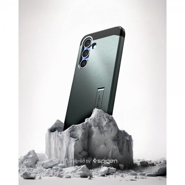 Spigen Samsung Galaxy S25 Plus Deksel Tough Armor MagFit Abyss Green