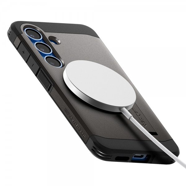Spigen Samsung Galaxy S25 Plus Deksel Tough Armor MagFit Gunmetal