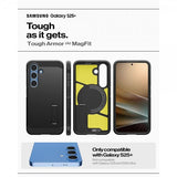 Spigen Samsung Galaxy S25 Plus Deksel Tough Armor MagFit Svart