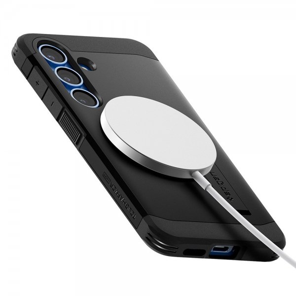 Spigen Samsung Galaxy S25 Plus Deksel Tough Armor MagFit Svart