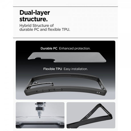 Spigen Samsung Galaxy S25 Plus Deksel Ultra Hybrid Frost Black