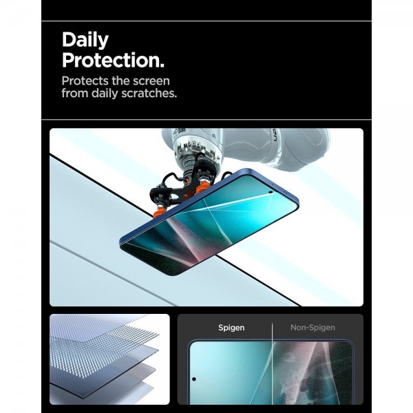 Spigen Samsung Galaxy S25 Plus Skjermbeskytter EliteShield EZ Fit