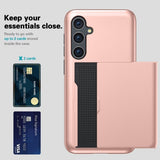 Samsung Galaxy S25 Deksel Card Slide Grønn