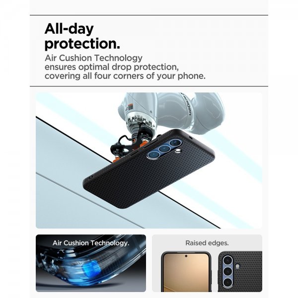Spigen Samsung Galaxy S25 Deksel Liquid Air Matte Black
