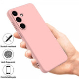 Samsung Galaxy S25 Deksel med Stropp Silikon Rosa