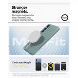 Spigen Samsung Galaxy S25 Deksel Parallax MagFit Sage Green