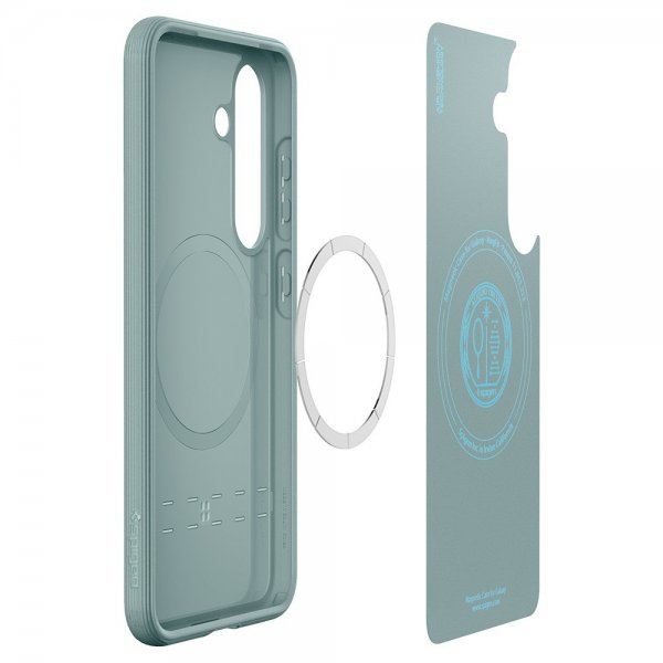 Spigen Samsung Galaxy S25 Deksel Parallax MagFit Sage Green