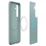 Spigen Samsung Galaxy S25 Deksel Parallax MagFit Sage Green