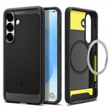Spigen Samsung Galaxy S25 Deksel Rugged Armor MagFit Matte Black