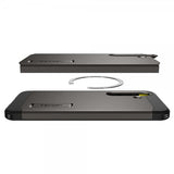 Spigen Samsung Galaxy S25 Deksel Tough Armor MagFit Gunmetal