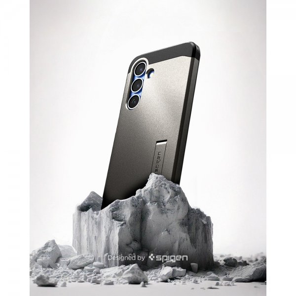 Spigen Samsung Galaxy S25 Deksel Tough Armor MagFit Gunmetal