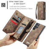 CaseMe Samsung Galaxy S25 Ultra Etui 008 Series Avtakbart Deksel Brun