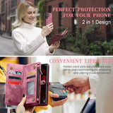 CaseMe Samsung Galaxy S25 Ultra Etui 008 Series Avtakbart Deksel Rød