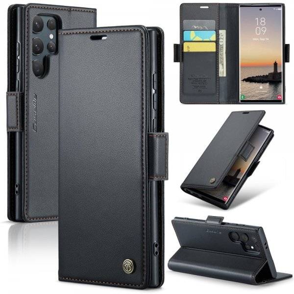 CaseMe Samsung Galaxy S25 Ultra Etui 023 Series Svart