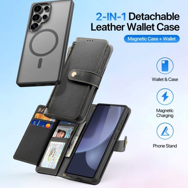 Dux Ducis Samsung Galaxy S25 Ultra Etui 2-in-1 Lawa Series MagSafe Svart