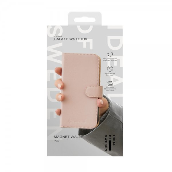 Ideal of Sweden Samsung Galaxy S25 Ultra Etui Magnet Wallet+ Rosa