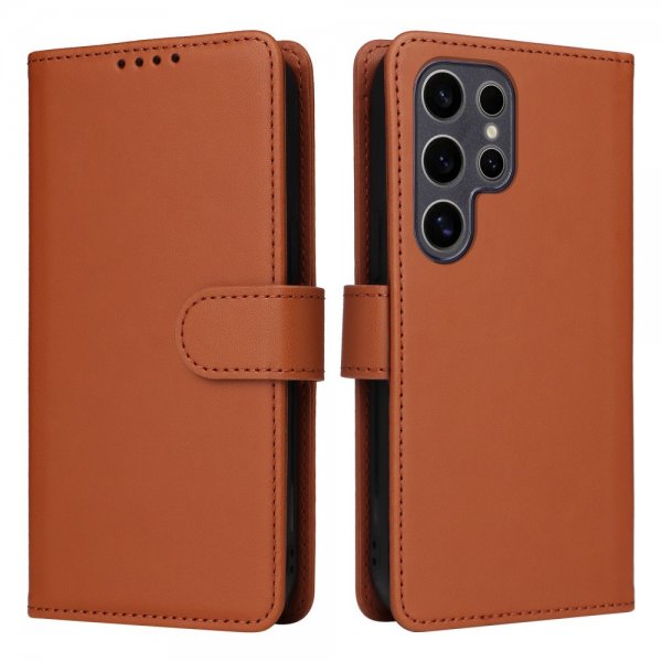 Betopnice Samsung Galaxy S25 Ultra Etui Avtagbart Deksel 005 Brun