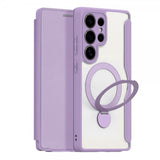 Dux Ducis Samsung Galaxy S25 Ultra Etui Skin X Pro Series Kickstand MagSafe Lilla