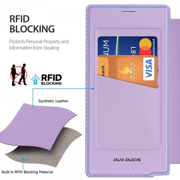 Dux Ducis Samsung Galaxy S25 Ultra Etui Skin X Pro Series Kickstand MagSafe Lilla