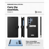 Spigen Samsung Galaxy S25 Ultra Etui Wallet S Svart