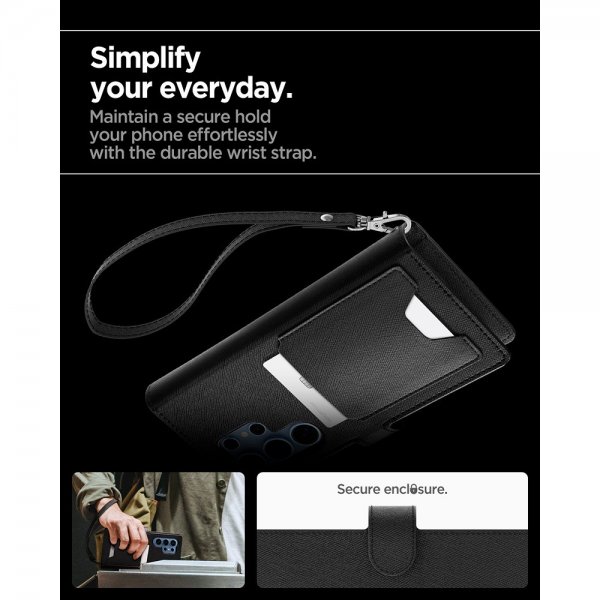 Spigen Samsung Galaxy S25 Ultra Etui Wallet S Svart