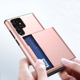 Samsung Galaxy S25 Ultra Deksel Card Slide Rosegull