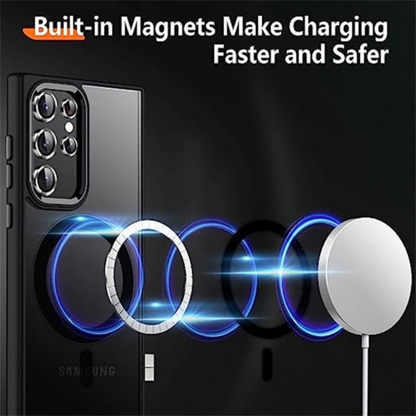 Samsung Galaxy S25 Ultra Deksel Farget Kant MagSafe Grå