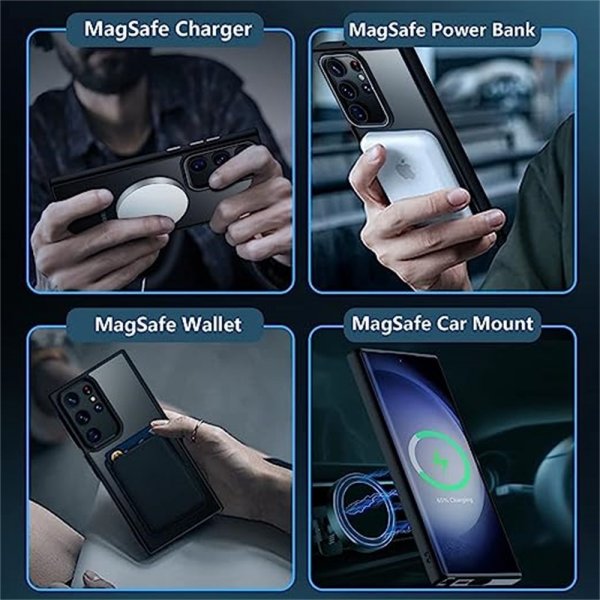 Samsung Galaxy S25 Ultra Deksel Farget Kant MagSafe Grå