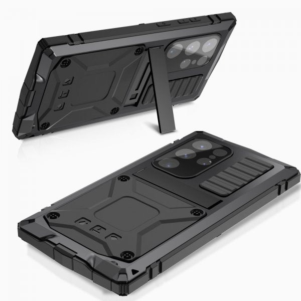 R-JUST Samsung Galaxy S25 Ultra Deksel Metall Støtsikker Svart
