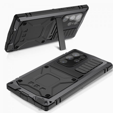R-JUST Samsung Galaxy S25 Ultra Deksel Metall Støtsikker Svart