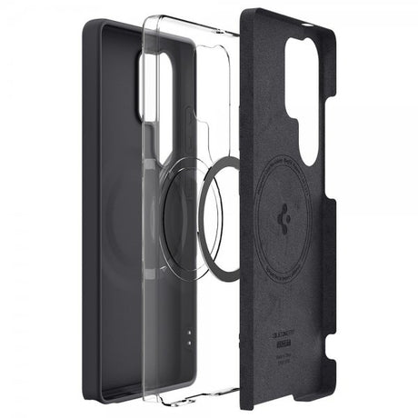Spigen Samsung Galaxy S25 Ultra Deksel Silicone Fit MagFit Svart