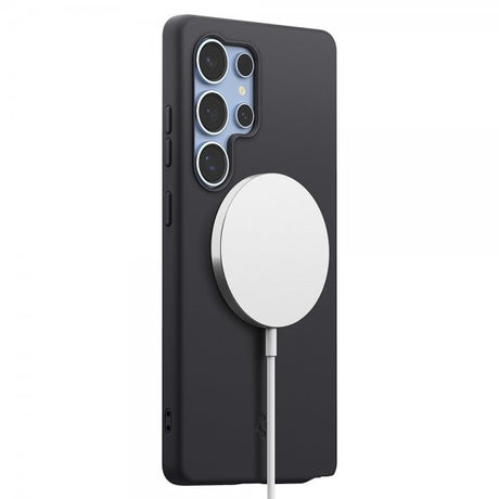 Spigen Samsung Galaxy S25 Ultra Deksel Silicone Fit MagFit Svart