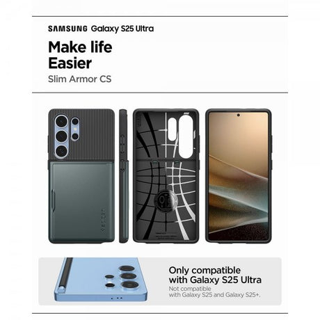Spigen Samsung Galaxy S25 Ultra Deksel Slim Armor CS Abyss Green