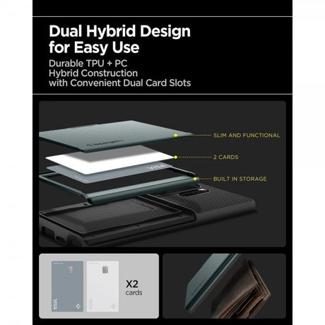 Spigen Samsung Galaxy S25 Ultra Deksel Slim Armor CS Abyss Green