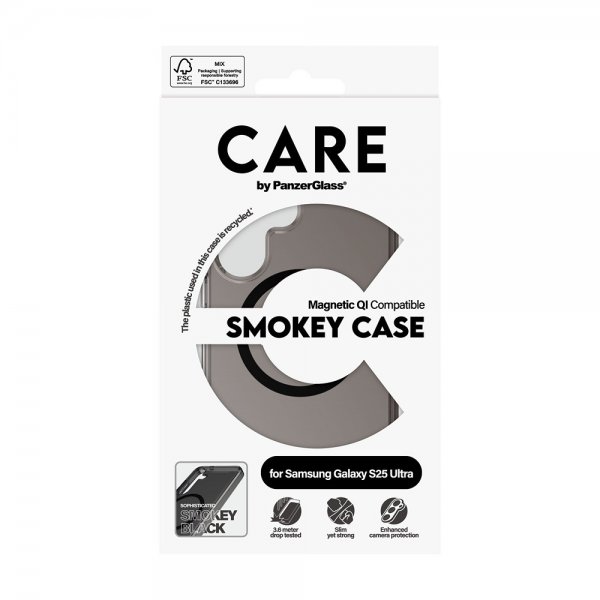 CARE by PanzerGlass Samsung Galaxy S25 Ultra Deksel Smokey MagSafe Svart