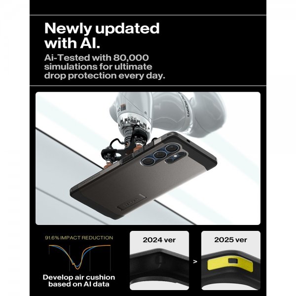 Spigen Samsung Galaxy S25 Ultra Deksel Tough Armor MagFit Gunmetal