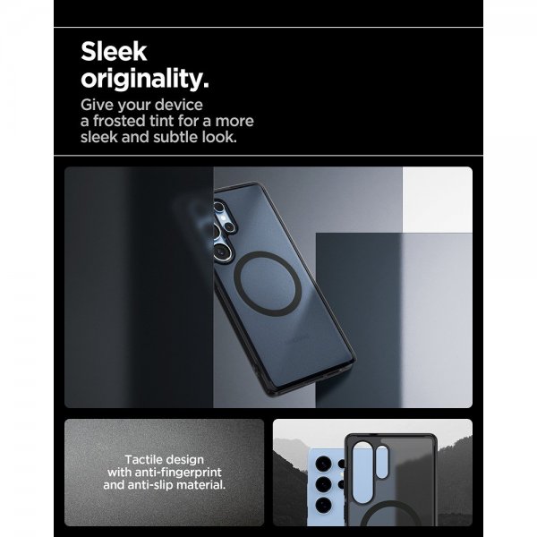 Spigen Samsung Galaxy S25 Ultra Deksel Ultra Hybrid MagFit Frost Black