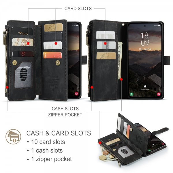 CaseMe Samsung Galaxy S26 Etui C30 Series Svart