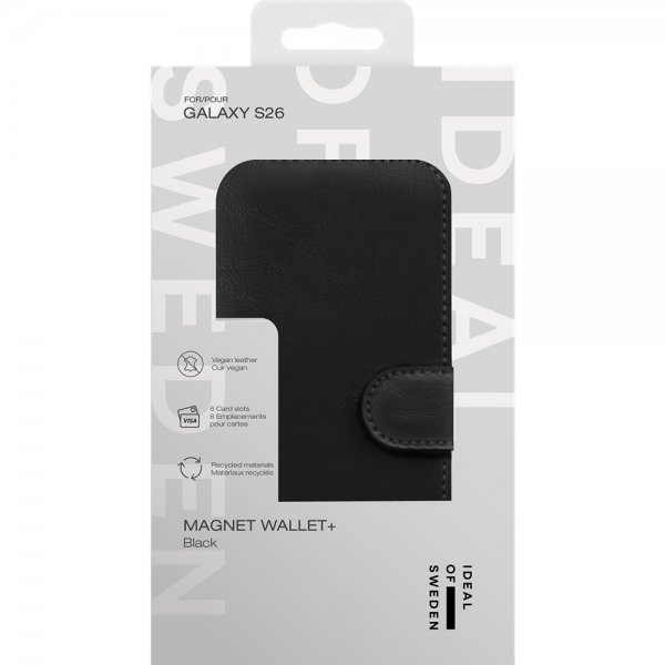 Ideal of Sweden Samsung Galaxy S26 Etui Magnet Wallet+ Svart
